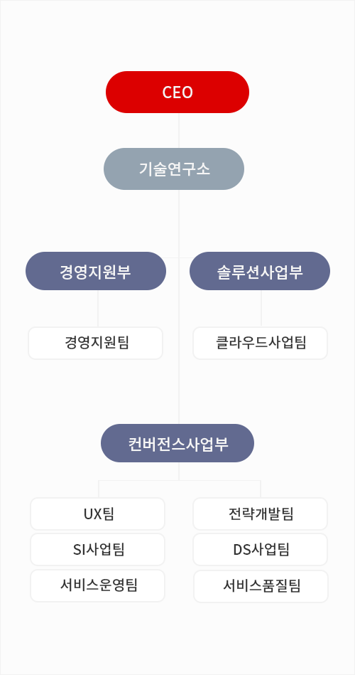 네오플러스 조직도